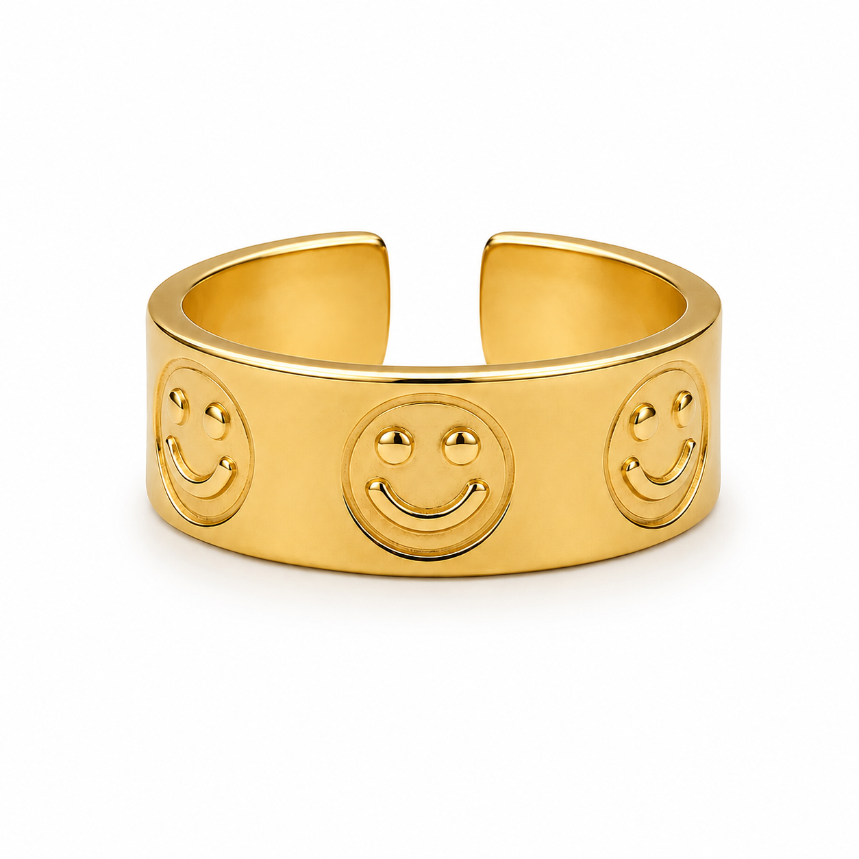 SMILE - Ring - Gold