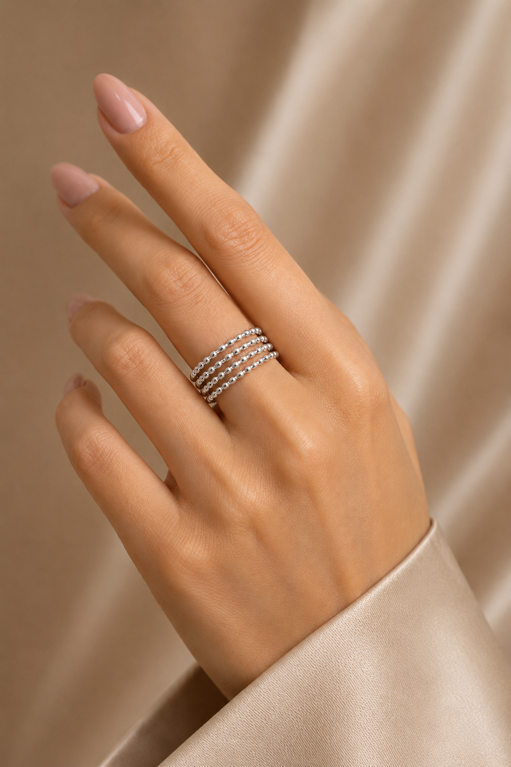 DOTS - Ring - Silber