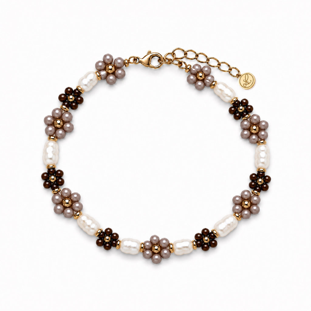 DAISY BROWN PEARL - Armband