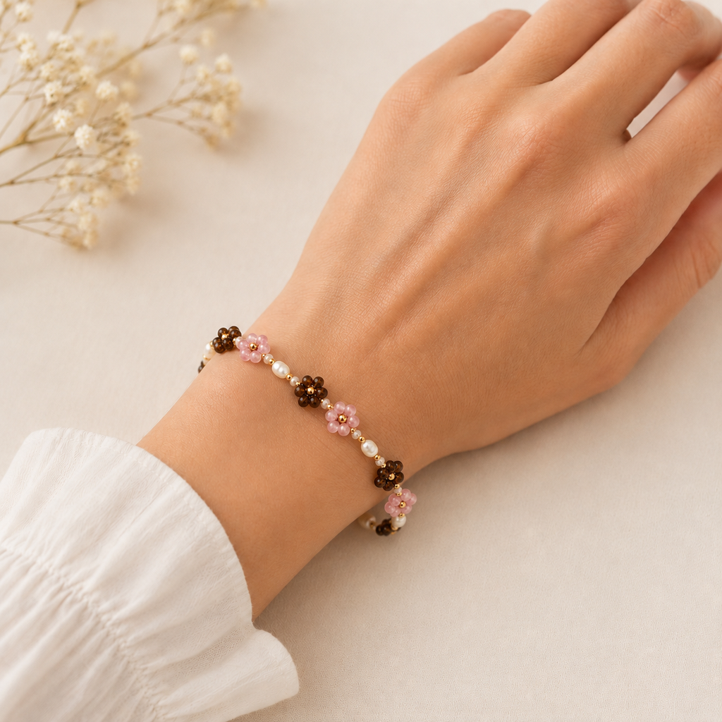 DAISY ROSE MOKKA - Armband
